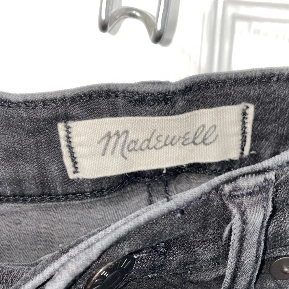 Madewell Black High Rise Distressed Skinny Jeans - Picture 2 of 5